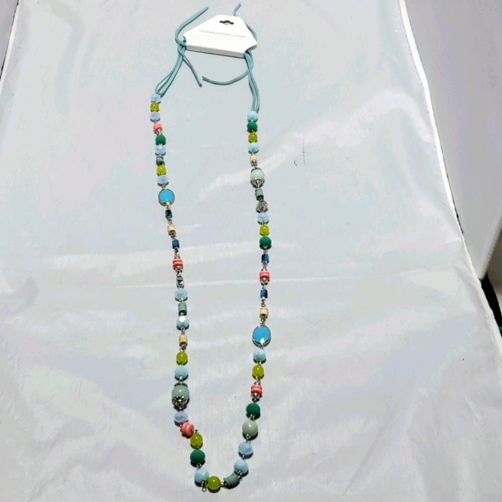 Christopher and banks colored beaded necklace